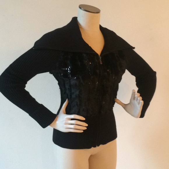 Cache Sweaters - Cache sexy zip front sweater